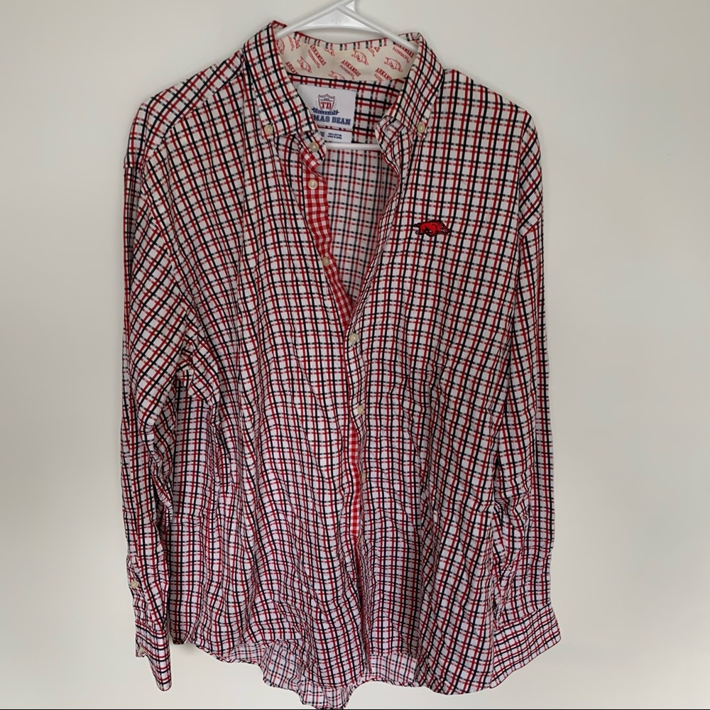 Thomas Dean Collegiate AR Razorbacks Button Down